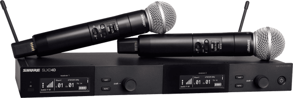 Shure Système double main SM58 - Bande H56 - 518-562 MHz